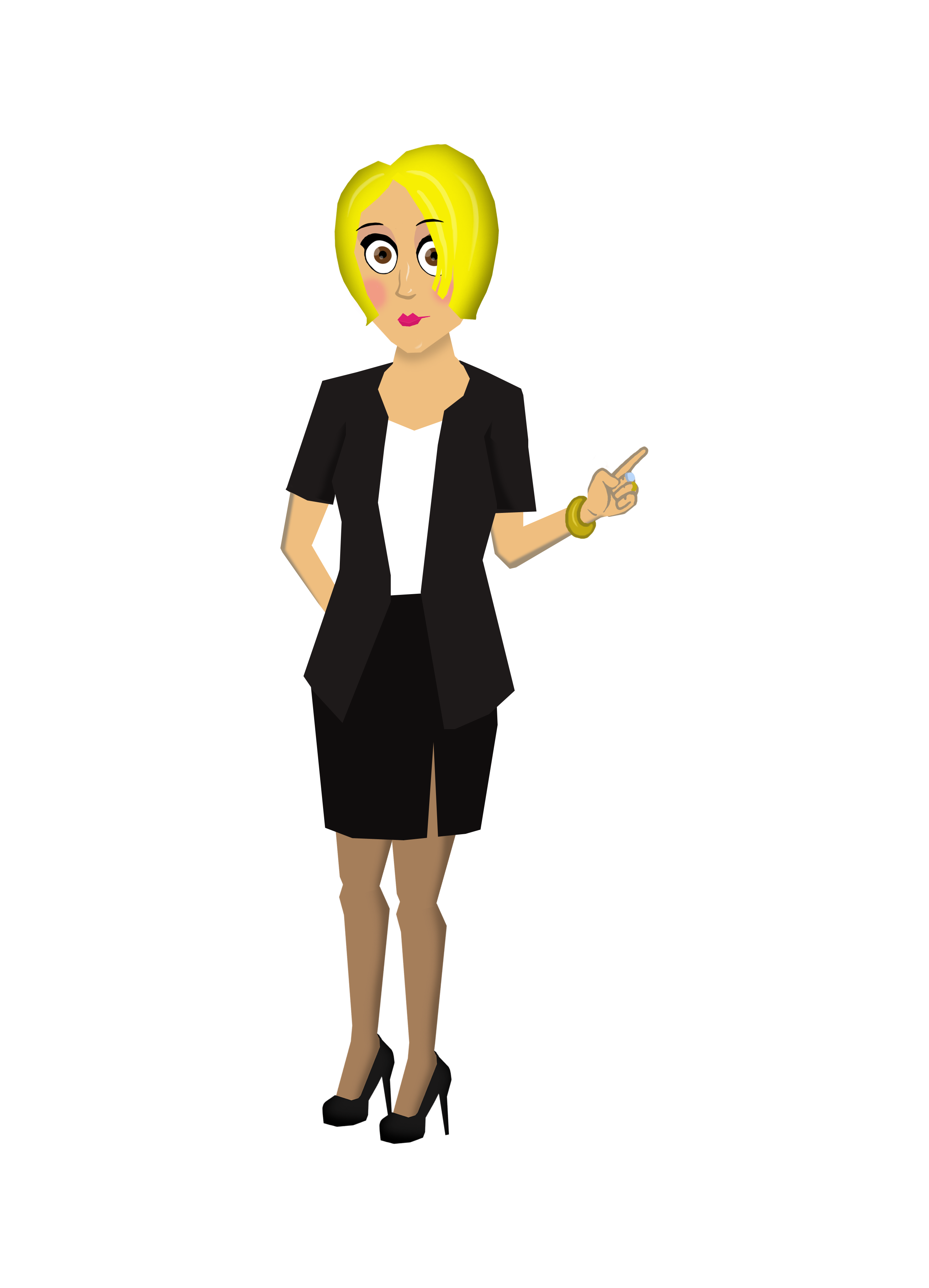 58 lady short blonde hair 2